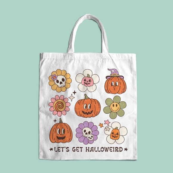 Rae Dunn Handbags - Let's Get Halloweird - Halloween Tote Bag